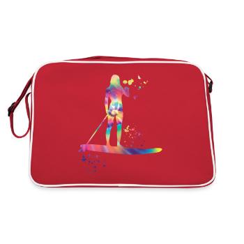 Stand Up Paddling Stand Up Board Sup - Retro Bag - red/white - Back