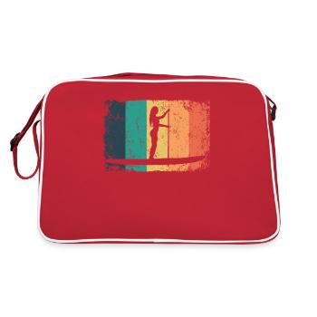 Stand Up Paddling Stand Up Board Sup - Retro Bag - red/white - Back
