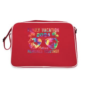 Des vacances en famille inoubliables - Sac Retro - rouge/blanc - Dos