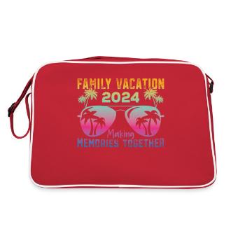 Des vacances en famille inoubliables - Sac Retro - rouge/blanc - Dos