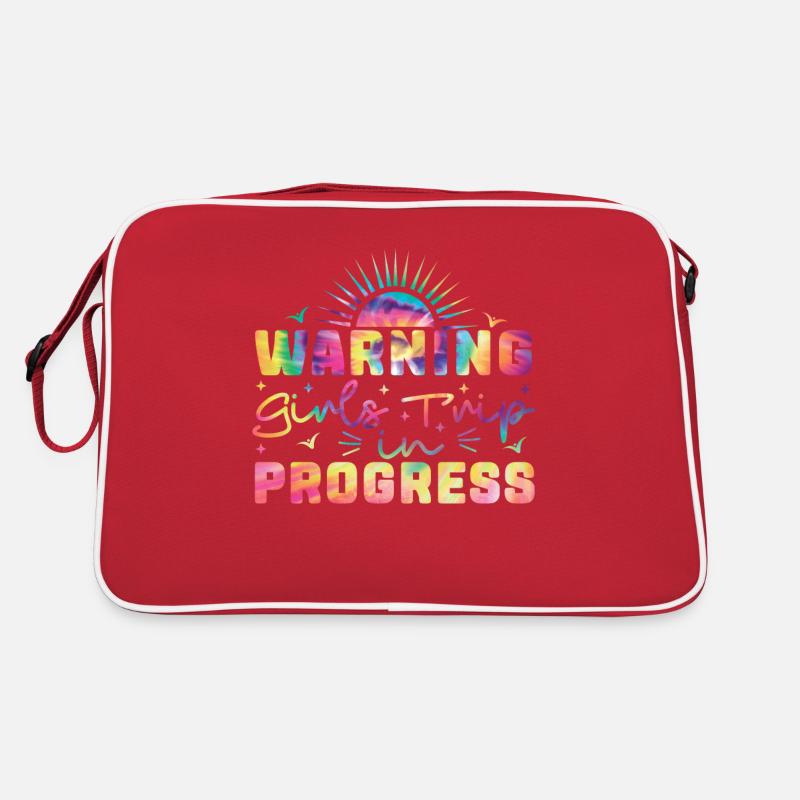 Warning Girls Trip In Progress Retro Bag