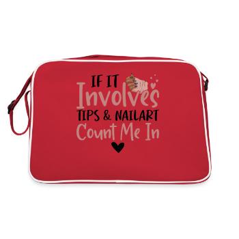 Quand il s’agit de conseils nail art - Sac Retro - rouge/blanc - Dos