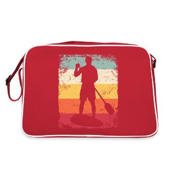 Stand Up Paddling Stand Up Board Sup - Retro Bag - red/white - Back