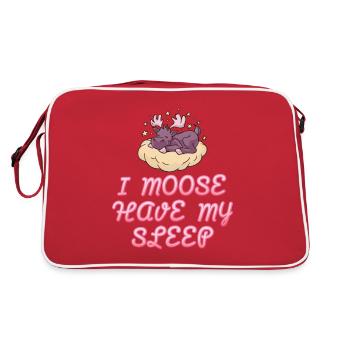 J’ai besoin de mon sommeil orignal mignon - Sac Retro - rouge/blanc - Dos