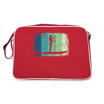 Stand Up Paddling Stand Up Board Sup - Retro Bag - red/white - Back