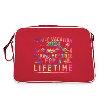 Summer holidays with the family Creating memories - Retro Bag - red/white - Back