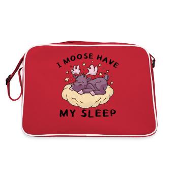 J’ai besoin de mon sommeil orignal mignon - Sac Retro - rouge/blanc - Dos