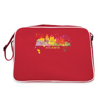 Atlantans Skyline Atlanta - Sac Retro - rouge/blanc - Dos