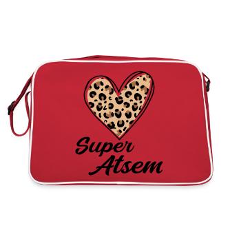 Super atsem - Retro Bag - red/white - Back