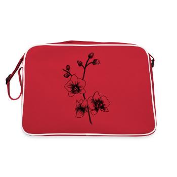 Orchids - Retro Bag - red/white - Back