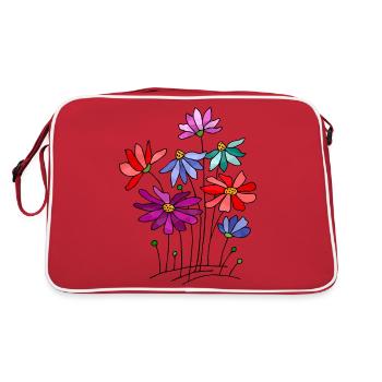Fleurs - Sac Retro - rouge/blanc - Dos