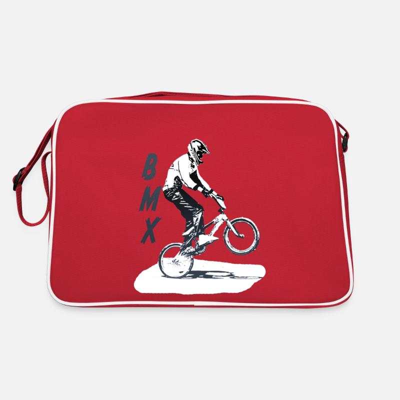 bmx - Retro Tasche - Rot/Weiß