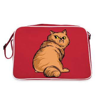 Chats drôles 24 - Sac Retro - rouge/blanc - Dos