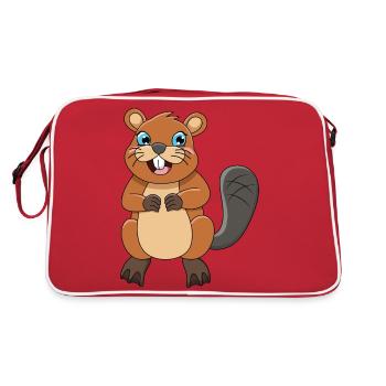 Castors - Sac Retro - rouge/blanc - Dos