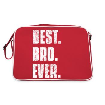 Frère - Meilleur frère - Sac Retro - rouge/blanc - Dos