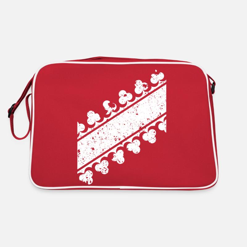 Bas-Rhin - Sac Retro - rouge/blanc