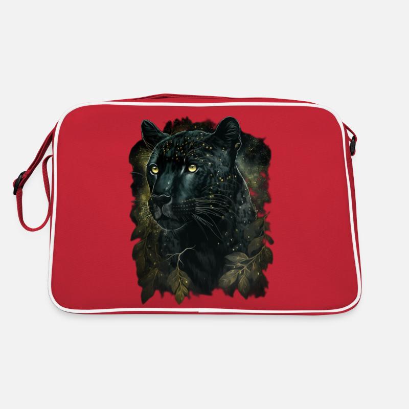 Schwarzer Panther Retro Tasche