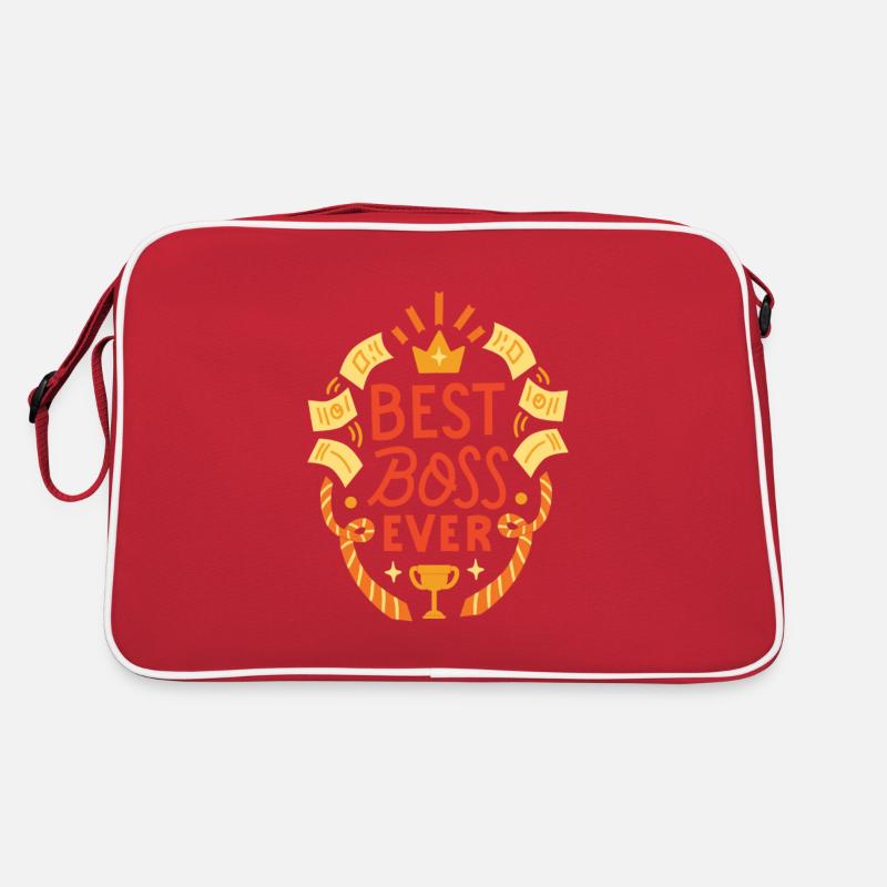 Best Chef ever - Retro Tasche - Rot/Weiß