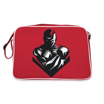 Boxer crest - Retro Bag - red/white - Back