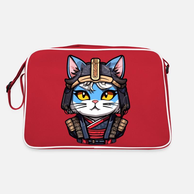 Samurai-Katze #4 Retro Tasche