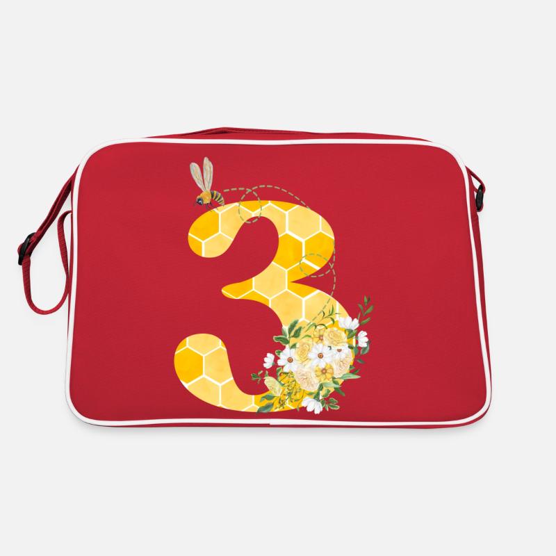 3e anniversaire abeille Sac Retro
