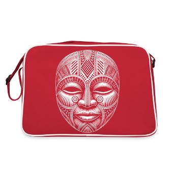 Mask - Retro Bag - red/white - Back