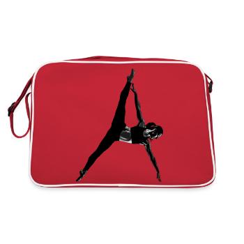 Eine anmutige Frau - Retro Tasche - Rot/Weiß - Hinten