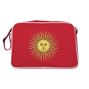 Symbole spirituel de l’illumination du soleil - Sac Retro - rouge/blanc - Dos