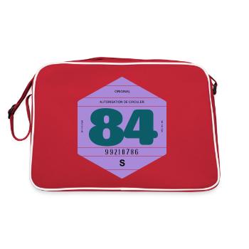 Vignette automobile 1984 France rétro voiture - Sac Retro - rouge/blanc - Dos