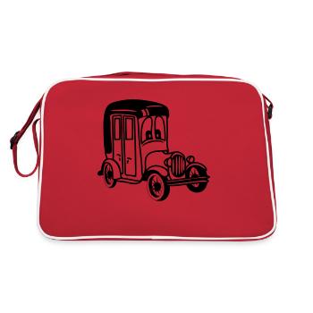 oldie classic car car car car funny - Retro Bag - red/white - Back