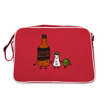 Tequila salt lime - Retro Bag - red/white - Back