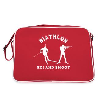 Biathlon ski and shoot - Sac Retro - rouge/blanc - Dos