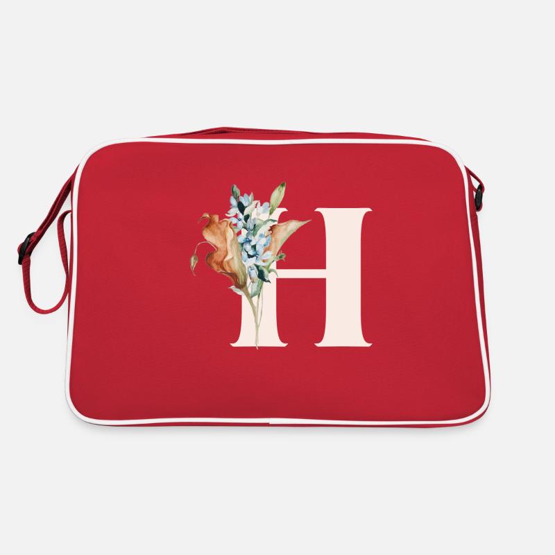 H - Sac Retro - rouge/blanc