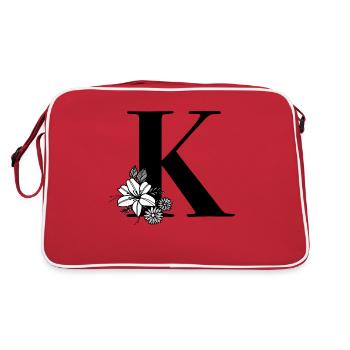 Letter K - Retro Bag - red/white - Back