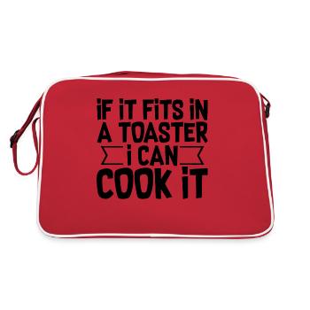 If It Fits In A Toaster, I Can Cook It 2 - Retro Bag - red/white - Back