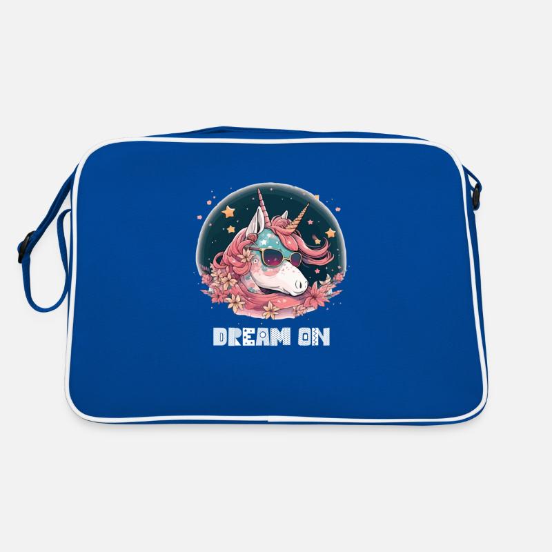 Der Einhorntraum auf Retro Tasche