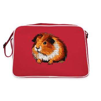 Cochons d’Inde dans de beaux graphismes 8 bits - Sac Retro - rouge/blanc - Dos