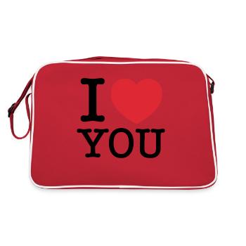 Je t’aime | Vous | Je t’aime - Sac Retro - rouge/blanc - Dos