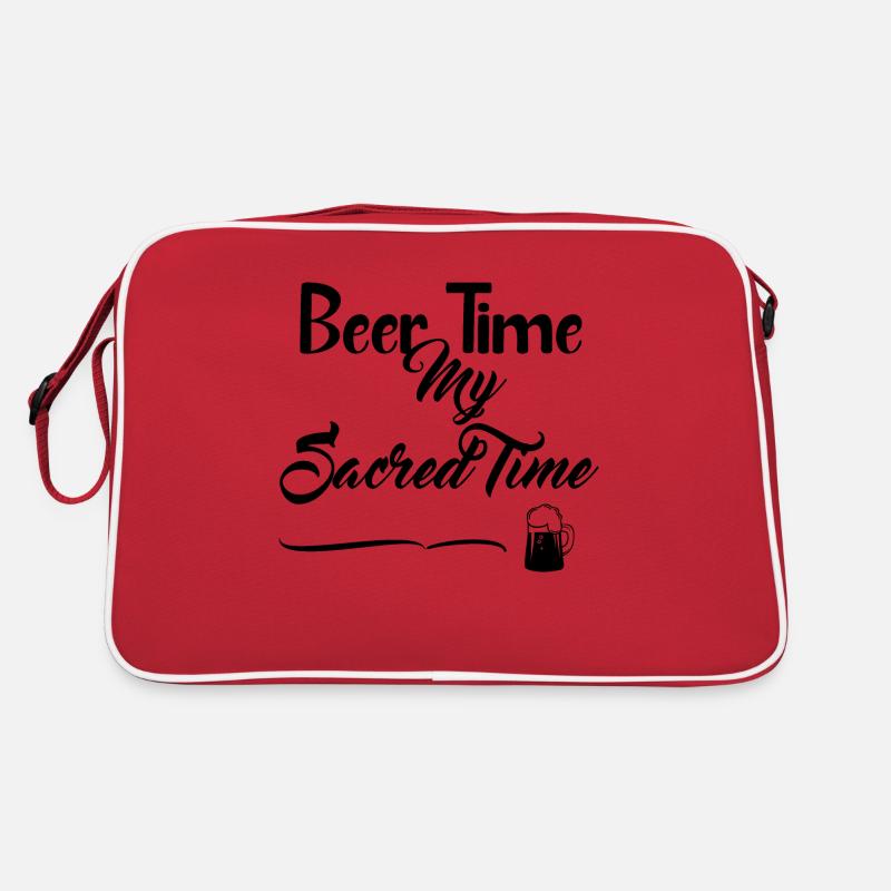 Beer Time - Alcoholic Beverage Retro Bag