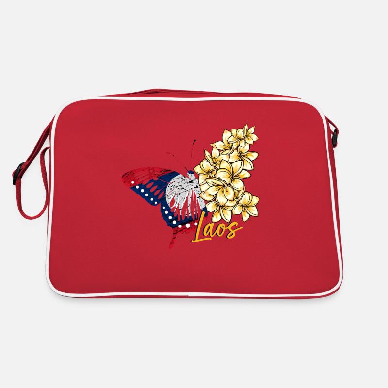 Laos Lao Laotian Flag Temple Lao I Gift Retro Bag