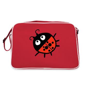 Scarabée porte-bonheur - Sac Retro - rouge/blanc - Dos