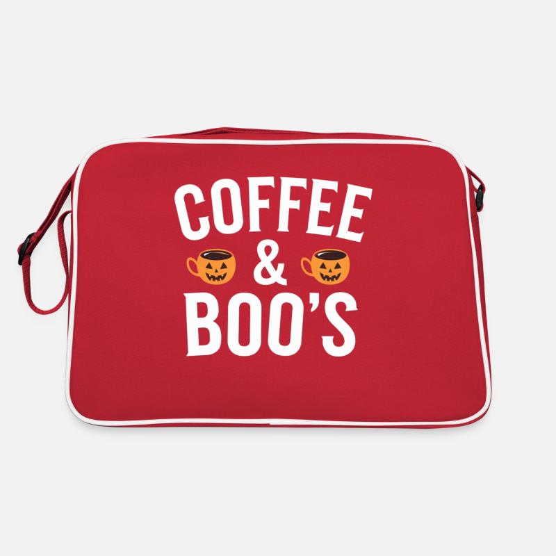 Halloween - Coffee & Boo´s Gruseliger Kaffee Retro Tasche