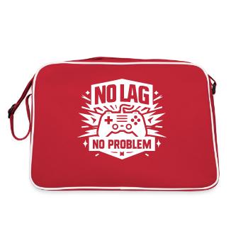 No Lag No Problem - Retro Bag - red/white - Back