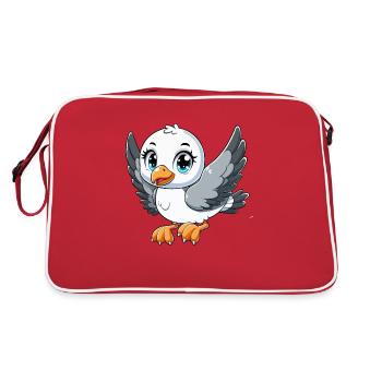 Baby Seagull - Retro Bag - red/white - Back
