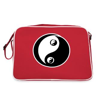Yin Yang - Retro Bag - red/white - Back