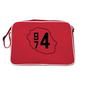 Réunion 974 - Sac Retro - rouge/blanc - Dos