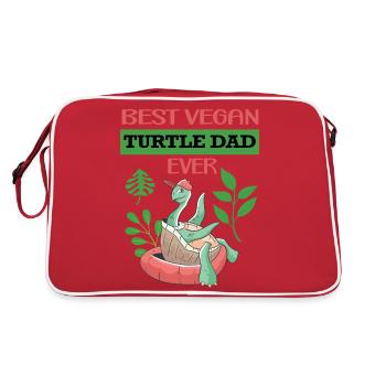 Turtle - Retro Bag - red/white - Back