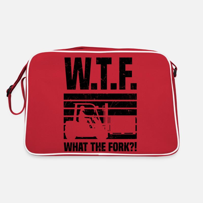 Gabelstaplerfahrer Retro Tasche