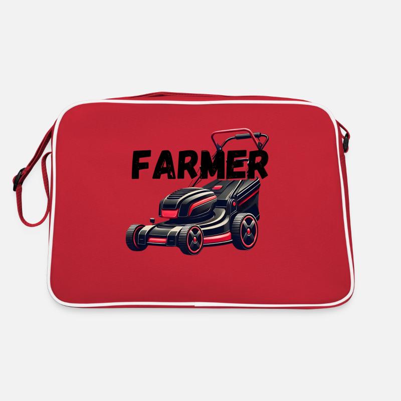 Bauer - Retro Tasche - Rot/Weiß