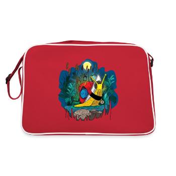 Voyageur - Sac Retro - rouge/blanc - Dos